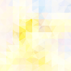 Abstract geometric style yellow background. Vector illustration. Yellow, white colors