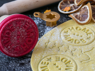 process of baking cookies at home