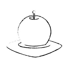 candle house decoration icon image vector illustration design 