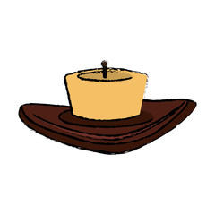 candle house decoration icon image vector illustration design 