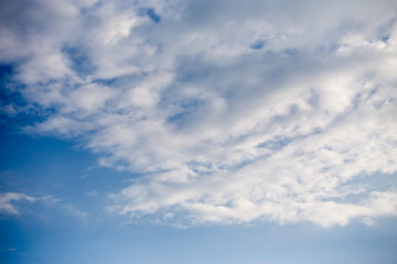 Fototapeta na wymiar blue sky and white cloud texture and background