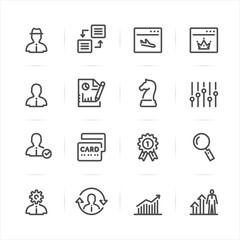 SEO and Development icons with White Background