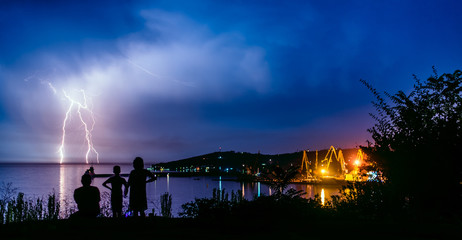 Lightning storm