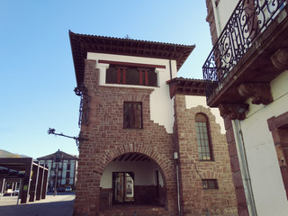 Fototapeta na wymiar Elizondo Village Baztan Valley Navarra Spain Architecture 
