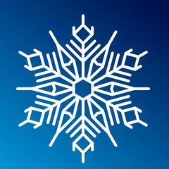 Snowflake icon vector.