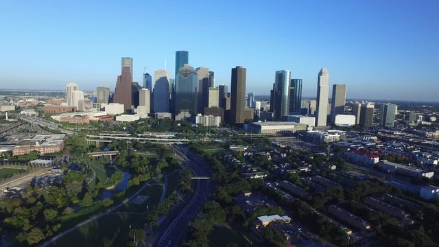 Houston Skyline at Sunsets