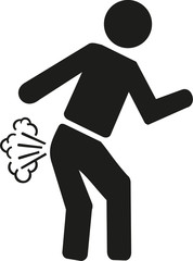 Farting pictogram