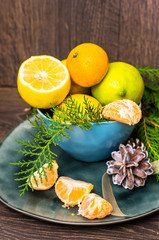 Fresh organic lemons