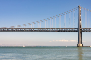 Suspension Bridge Over the Ocean
