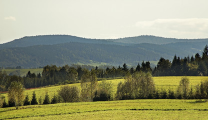 Landscape near Ustjanowa Gorna. Poland