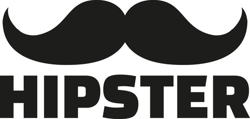 Hipster with Mustache