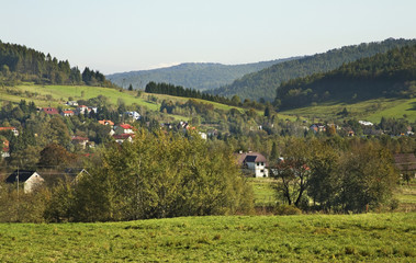 Fototapeta na wymiar View of Ustjanowa Gorna. Poland