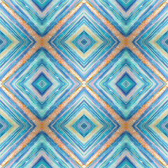 Rhombus abstract tribal seamless pattern. Modern stylish texture. Repeating geometric tiles with rhombus. Textile fabric print. Wrapping paper. Abstract continuous ornament for design and fashion