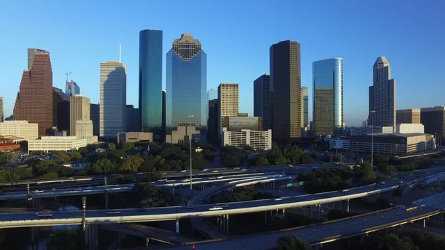 Houston Skyline at Sunsets