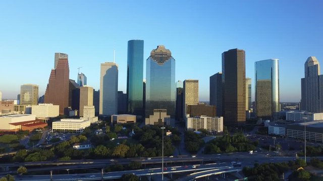 Houston Skyline at Sunsets
