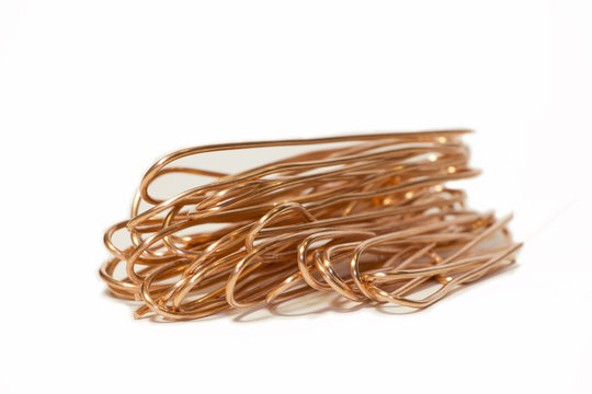 cooper wire isolated