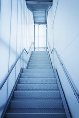 Internal steel stairs
