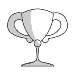 trophy icon over white background. vector illustration