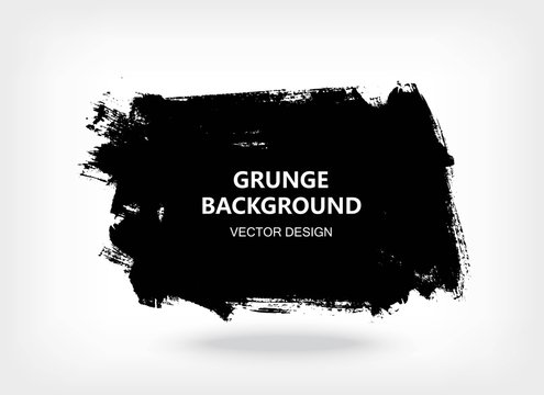 Black paint, ink background, design element, place for text, advertisement, information, quote.