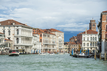 Fototapeta na wymiar Auf dem Canal Grande in Venedig