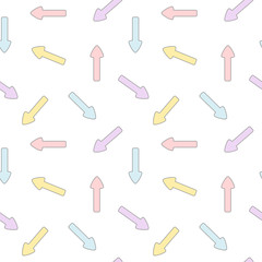 cute colorful arrows seamless vector pattern background illustration

