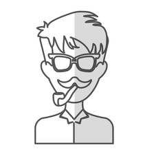 hipster man icon image vector illustration design 