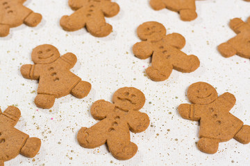 Christmas smiling  gingerbread men