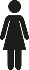 Standing woman pictogram