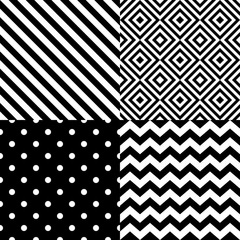 Seamless geometric pattern set