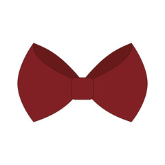 bow tie icon over white background. hipster style design. vector illustration