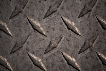 Metal diamond plate pattern and background seamless