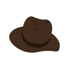 hat accessory icon over white background. colorful design. vector illustration