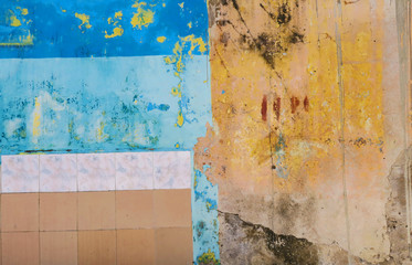old walls of buildings in Havana