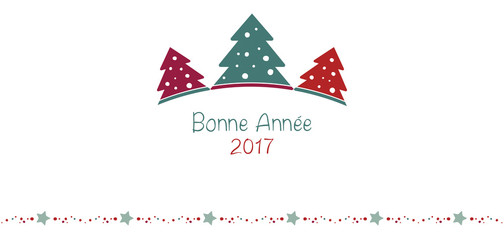BONNE ANNÉE 2017 FOND BLANC