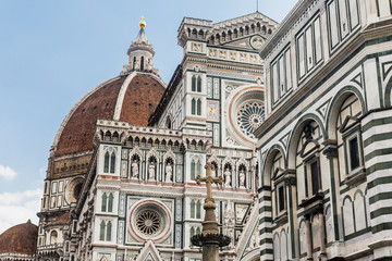 Fototapeta premium Florence Cathedra and Florence Baptistry l, Florence, Italy