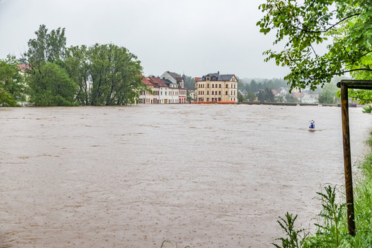 Mulde Hochwasser Penig 3.Juni 2013