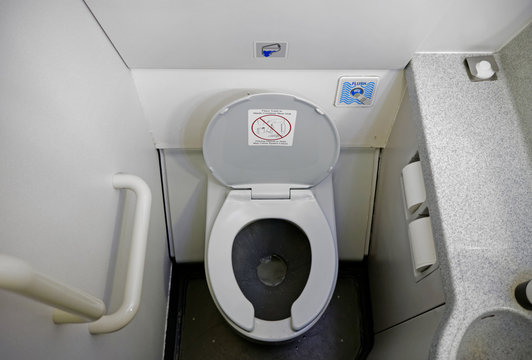 Airplane Bathroom Toilet