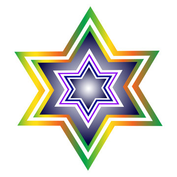 The color image is the Star of David