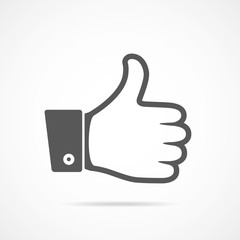 Obraz premium Thumb up icon. Vector illustration.