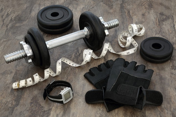 Obraz na płótnie Canvas Weight Training Equipment