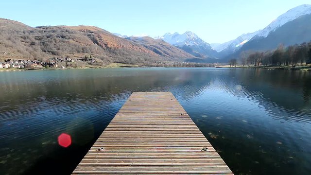 Ponton sur le lac de Genos Loudenvielle