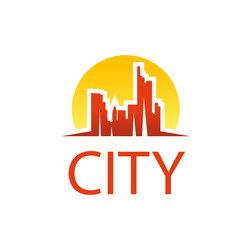 vector logo city