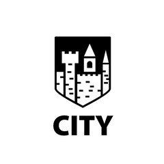 Naklejka premium vector logo city
