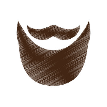 vintage facial hair icon image vector illustration design 