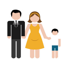 Obraz na płótnie Canvas traditional family icon image vector illustration design 