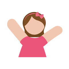 faceless woman icon image vector illustration design 