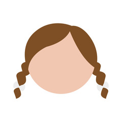 faceless woman icon image vector illustration design 