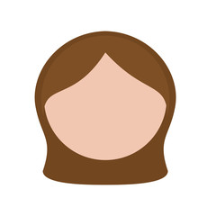 faceless woman icon image vector illustration design 