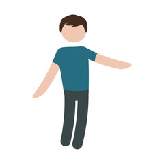 faceless man icon image vector illustration design 