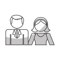 happy couple icon over white background. pictogram design. vector illustration